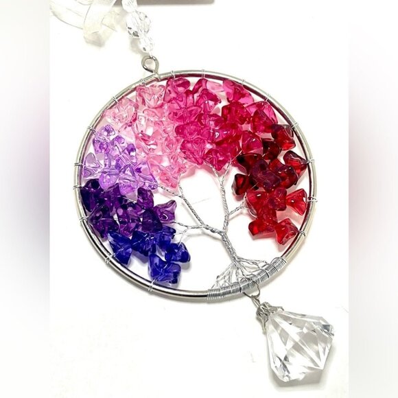 NEW GANZ Crystal Expressions Valentine Tree of Life with Sun Catcher Dangle. - Picture 4 of 4